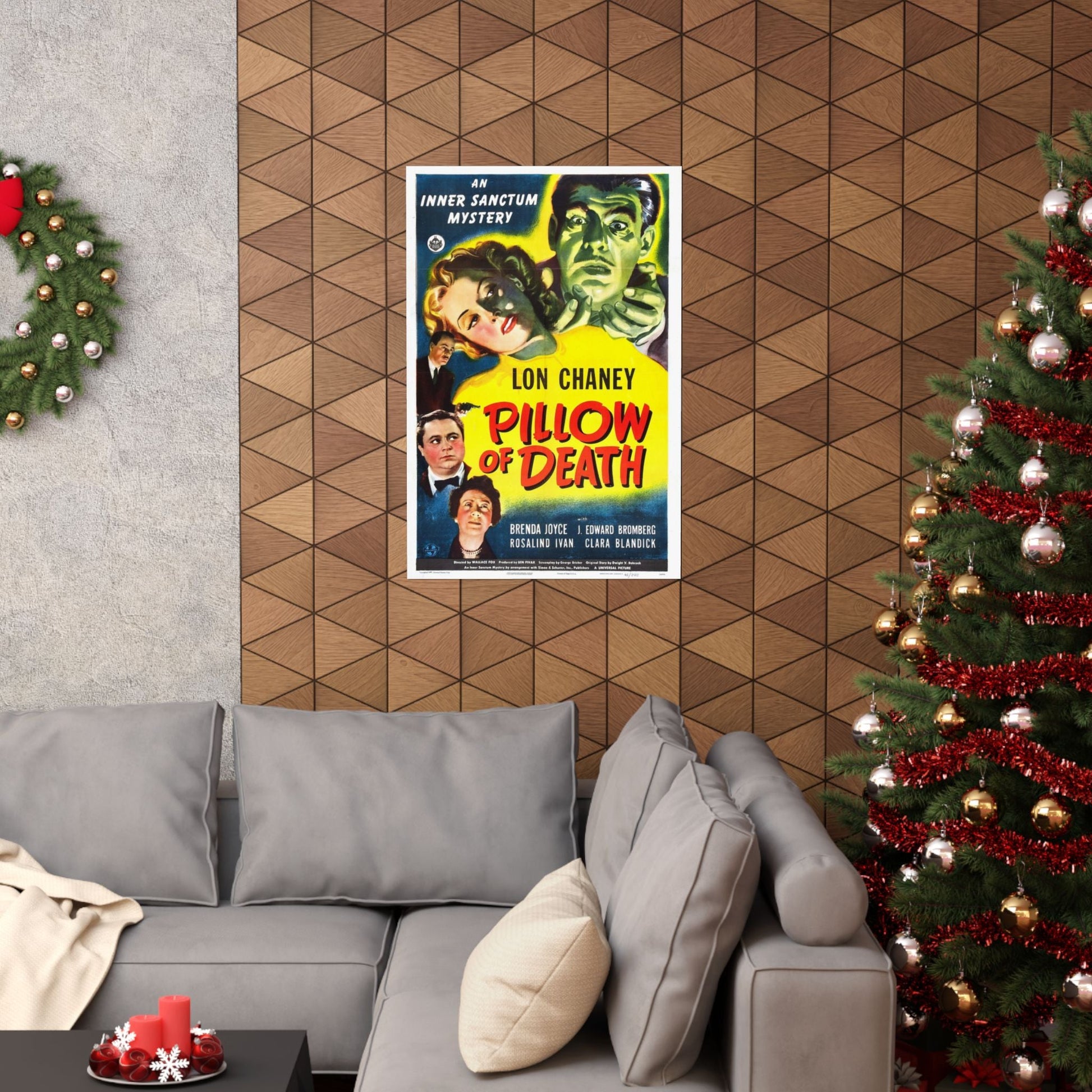 PILLOW OF DEATH 1945 - Paper Movie Poster-The Sticker Space