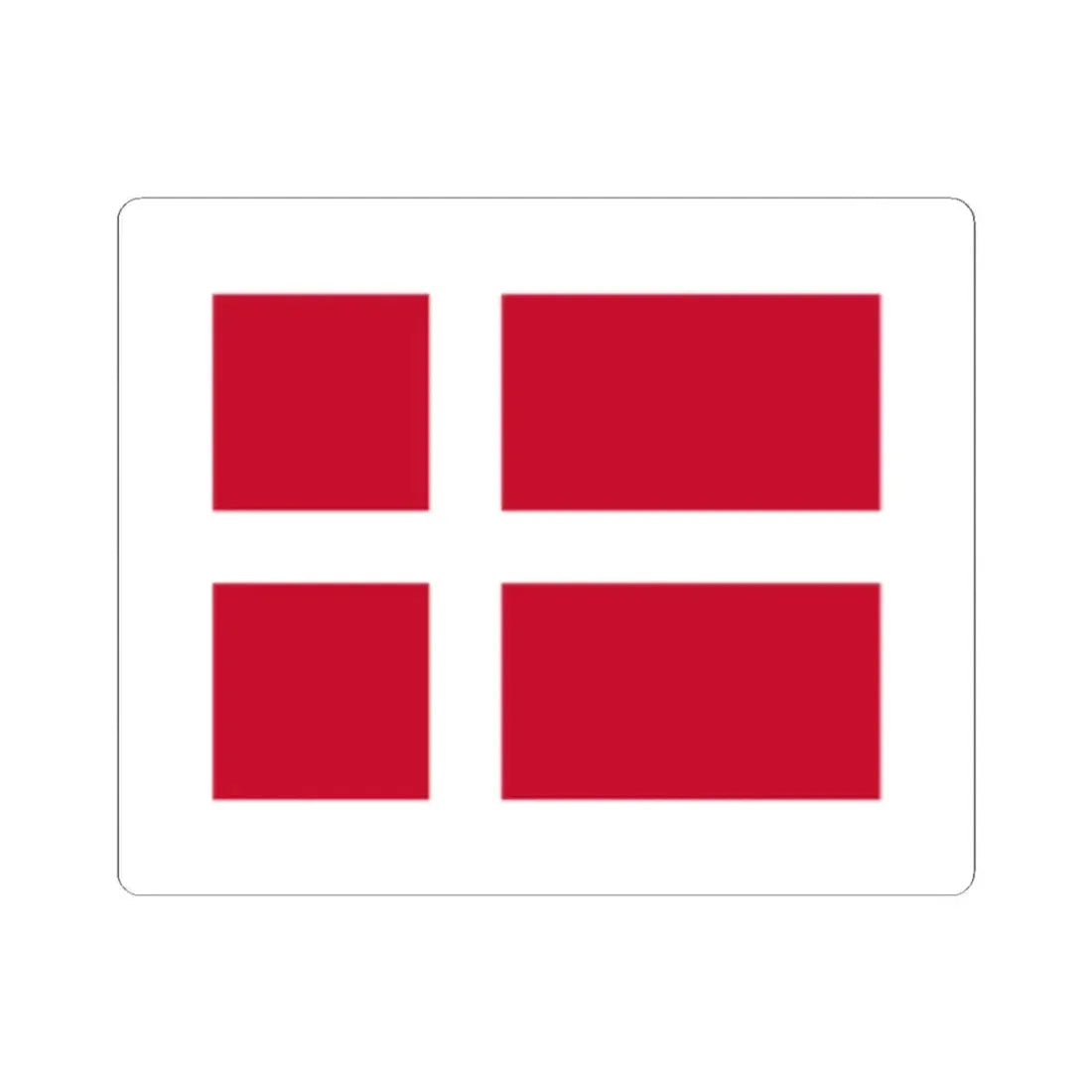 Pilot flag of Denmark (Denmark) STICKER Vinyl Kiss-Cut Decal 2 Inch White - The Sticker Space