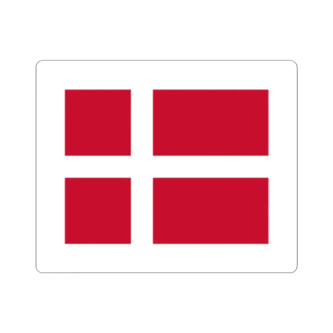 Pilot flag of Denmark (Denmark) STICKER Vinyl Kiss-Cut Decal 3 Inch White - The Sticker Space