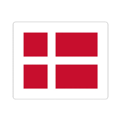 Pilot flag of Denmark (Denmark) STICKER Vinyl Kiss-Cut Decal 4 Inch White - The Sticker Space