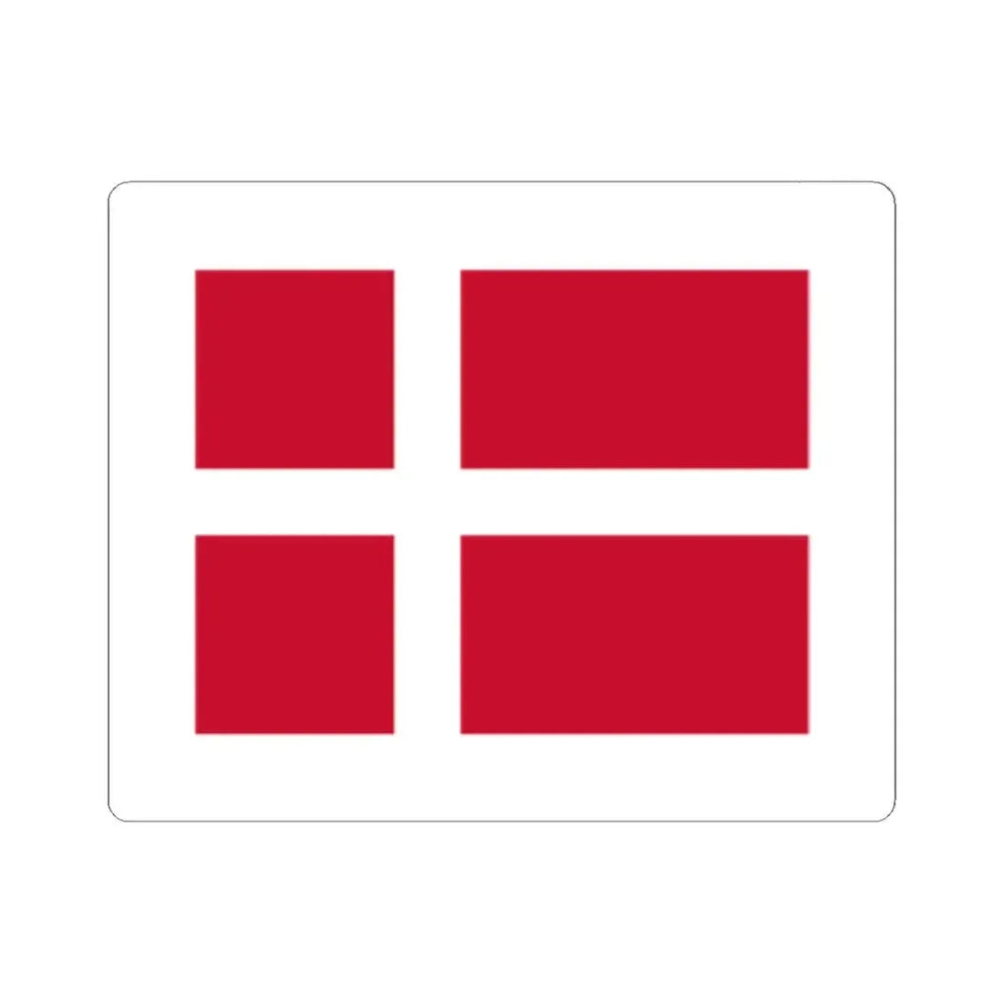 Pilot flag of Denmark (Denmark) STICKER Vinyl Kiss-Cut Decal 6 Inch White - The Sticker Space