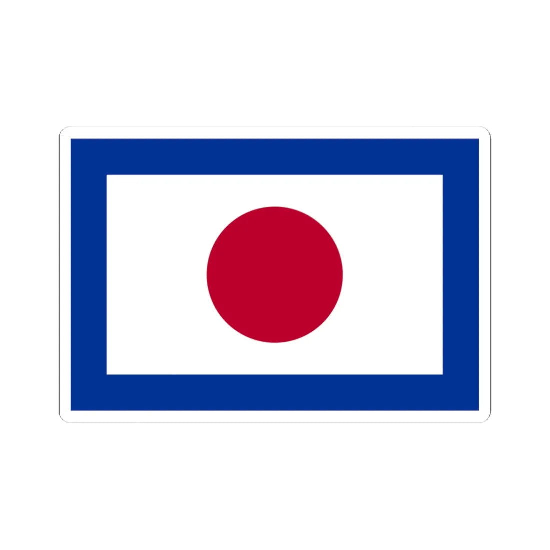 Pilot Flag of Japan (Japan) STICKER Vinyl Kiss-Cut Decal 3 Inch White - The Sticker Space