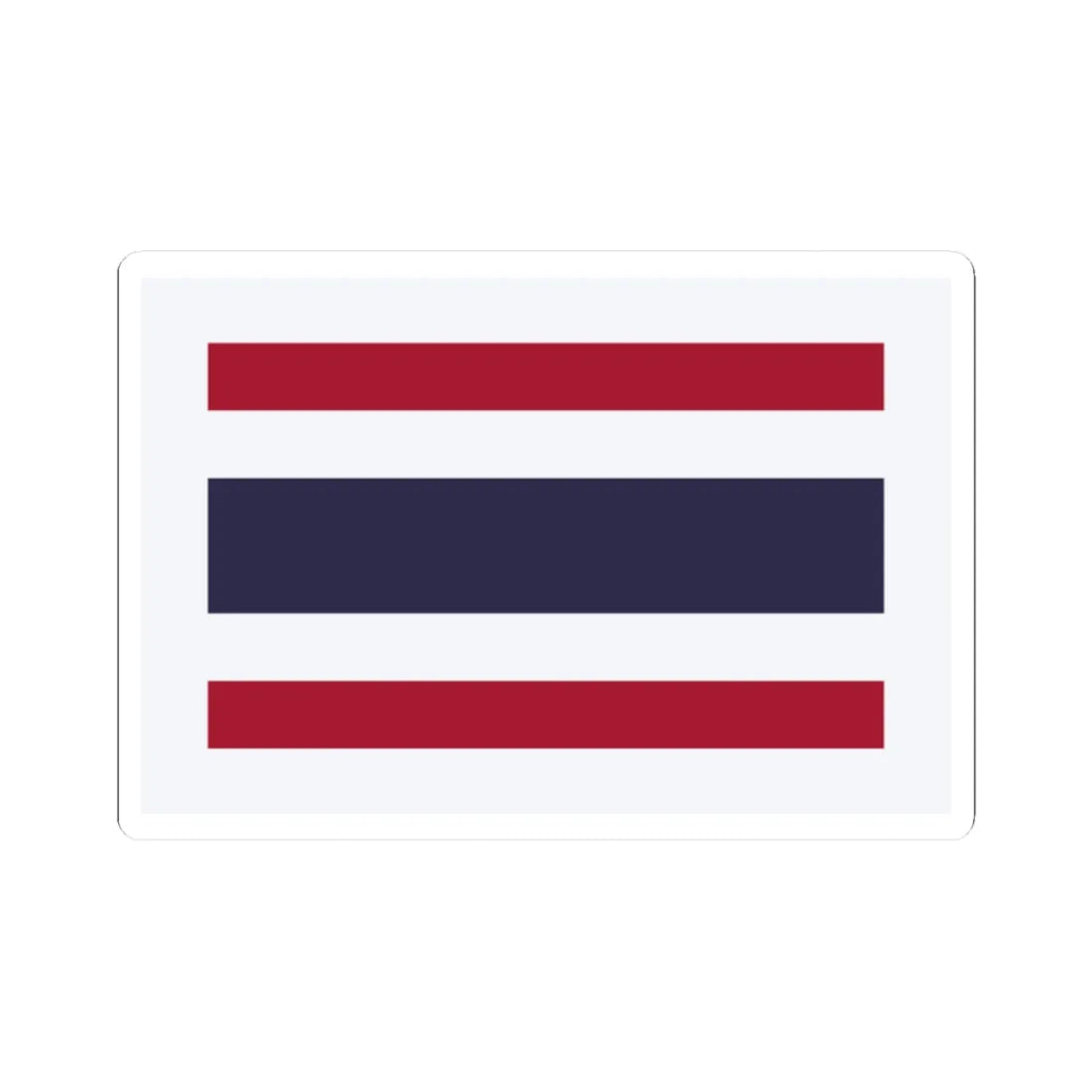 Pilot Flag of Thailand (Thailand) STICKER Vinyl Kiss-Cut Decal 2 Inch White - The Sticker Space