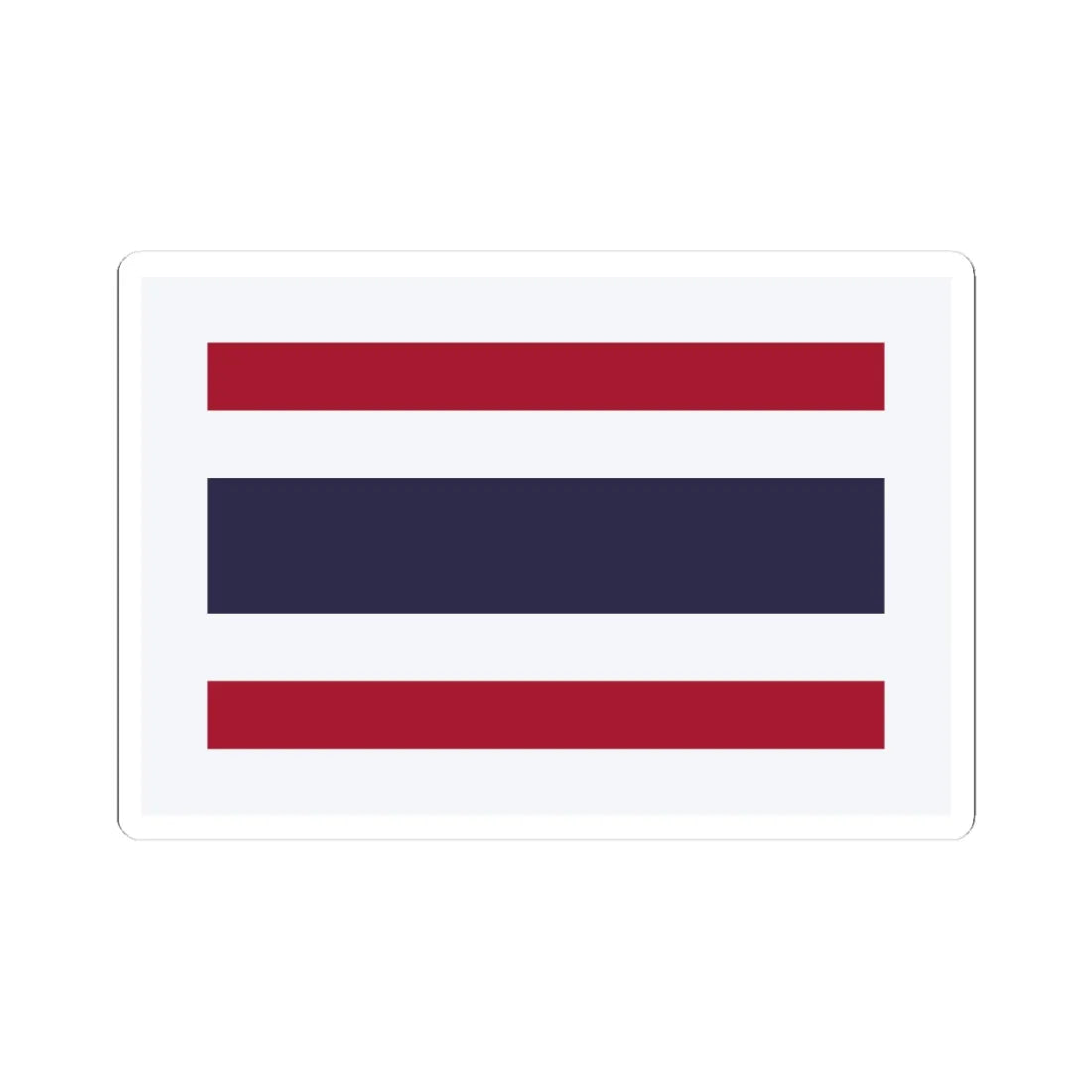 Pilot Flag of Thailand (Thailand) STICKER Vinyl Kiss-Cut Decal 3 Inch White - The Sticker Space
