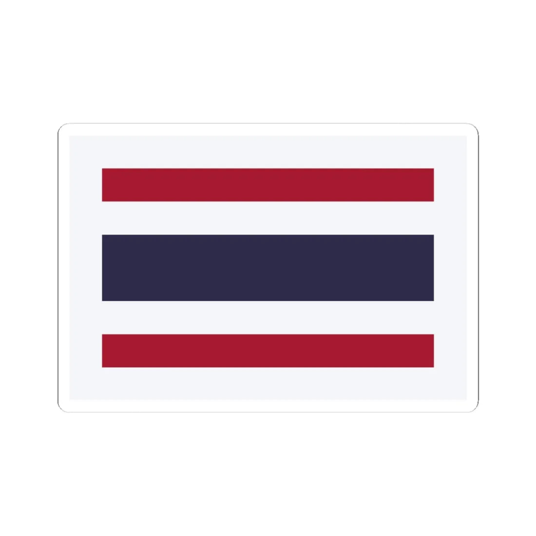 Pilot Flag of Thailand (Thailand) STICKER Vinyl Kiss-Cut Decal 4 Inch White - The Sticker Space