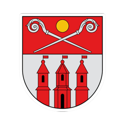 Piltene COA (Latvia) (Coat of Arms) STICKER Vinyl Kiss-Cut Decal 2 Inch White - The Sticker Space