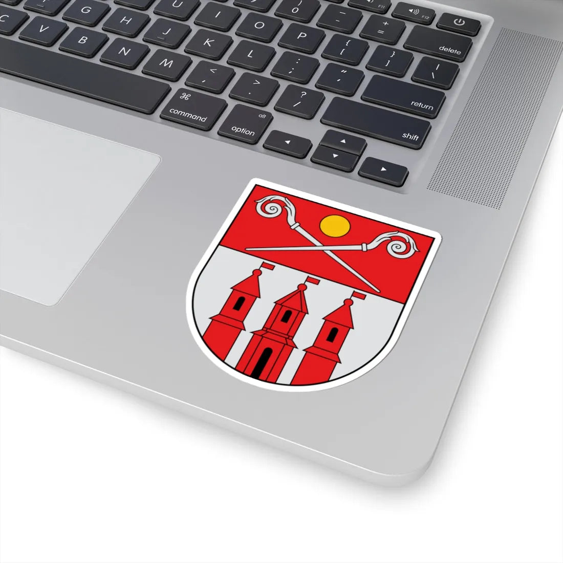 Piltene COA (Latvia) (Coat of Arms) STICKER Vinyl Kiss-Cut Decal - The Sticker Space
