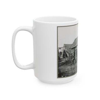 Pine Cottage , Civil War Soldiers Winter Quarters (U.S. Civil War) White Coffee Mug-The Sticker Space