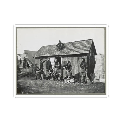 Pine Cottage , Civil War Soldiers Winter Quarters (U.S. Civil War) STICKER Vinyl Kiss-Cut Decal 3 Inch White - The Sticker Space