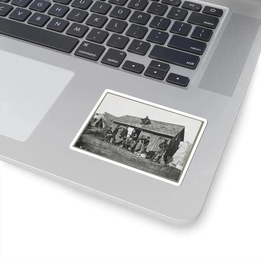 Pine Cottage , Civil War Soldiers Winter Quarters (U.S. Civil War) STICKER Vinyl Kiss-Cut Decal - The Sticker Space
