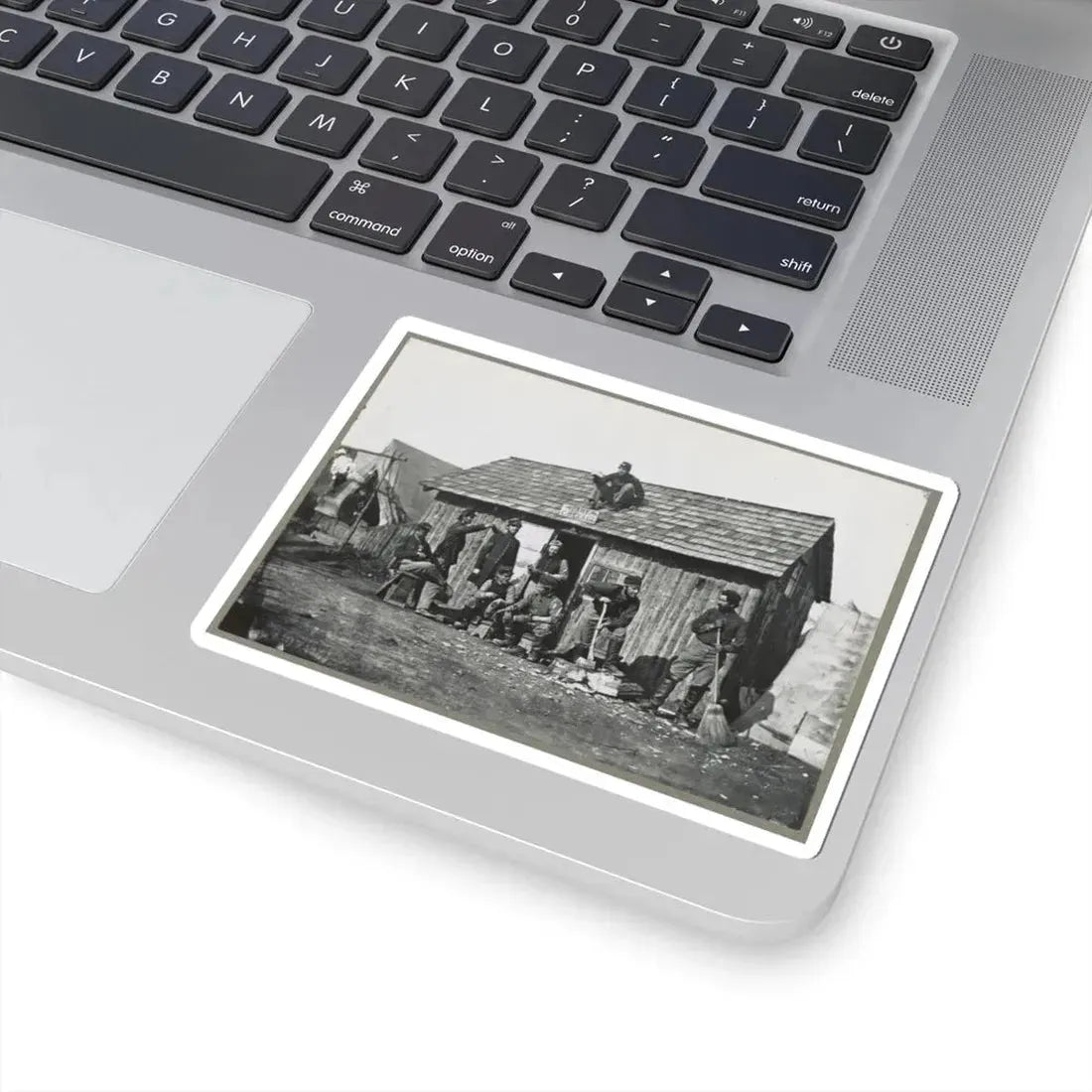 Pine Cottage , Civil War Soldiers Winter Quarters (U.S. Civil War) STICKER Vinyl Kiss-Cut Decal - The Sticker Space