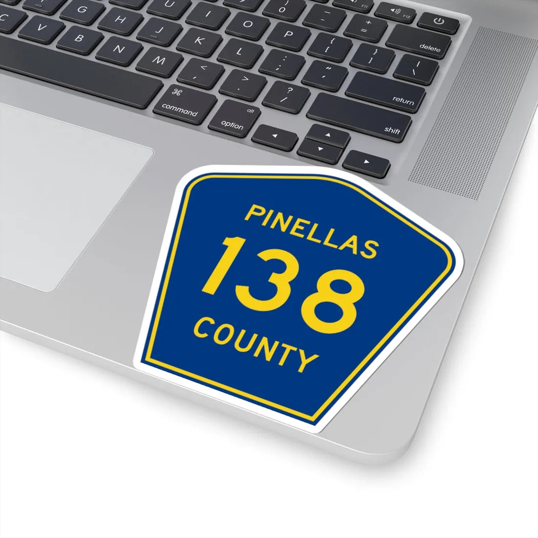 Pinellas County 138 (Florida) (Road Sign) STICKER Vinyl Kiss-Cut Decal - The Sticker Space