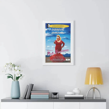 PINK FLAMINGOS (RE-RELEASE) 1972 - Framed Movie Poster - The Sticker Space