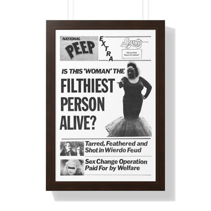 PINK FLAMINGOS (TEASER) 1972 - Framed Movie Poster-16″ x 24″-The Sticker Space