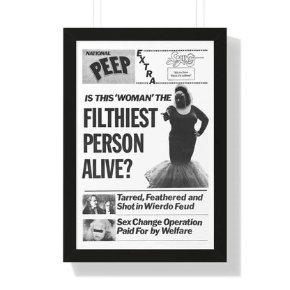 PINK FLAMINGOS (TEASER) 1972 - Framed Movie Poster - The Sticker Space
