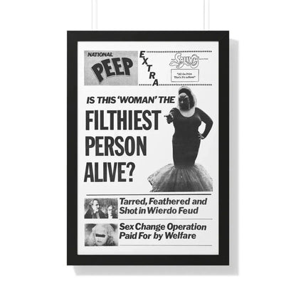 PINK FLAMINGOS (TEASER) 1972 - Framed Movie Poster - The Sticker Space