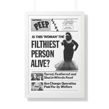 PINK FLAMINGOS (TEASER) 1972 - Framed Movie Poster - The Sticker Space