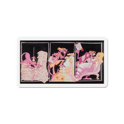Pink Panther (Magazine Illustration) Refrigerator Magnet - The Sticker Space