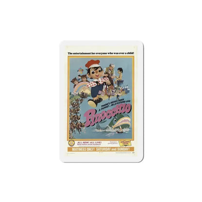 Pinocchio 1969 Movie Poster Refrigerator Magnet 4 Inch - The Sticker Space