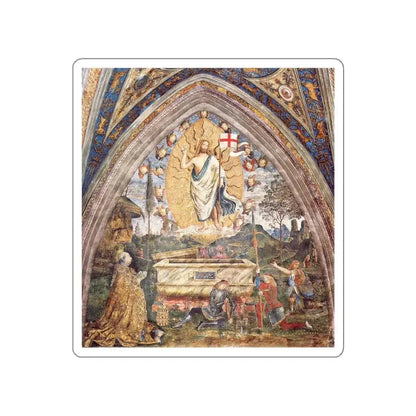PINTURICCHIO -vatican- The Resurrection (Artwork) STICKER Vinyl Die-Cut Decal White Die-Cut 6 Inch - The Sticker Space