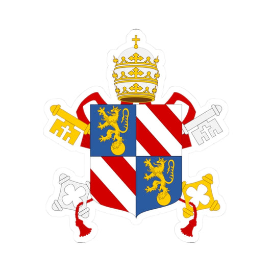 Pio Nono (Italy) (Coat of Arms) STICKER Vinyl Kiss-Cut Decal 2 Inch White - The Sticker Space