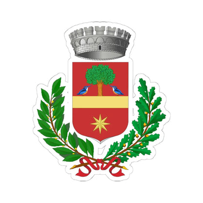 Piombino Dese-Stemma (Italy) (Coat of Arms) STICKER Vinyl Kiss-Cut Decal 6 Inch White - The Sticker Space