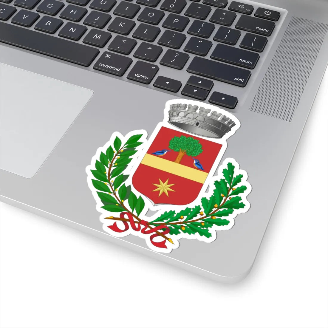 Piombino Dese-Stemma (Italy) (Coat of Arms) STICKER Vinyl Kiss-Cut Decal - The Sticker Space