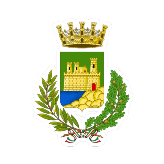 Piombino-Stemma (Italy) (Coat of Arms) STICKER Vinyl Kiss-Cut Decal 2 Inch White - The Sticker Space