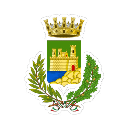 Piombino-Stemma (Italy) (Coat of Arms) STICKER Vinyl Kiss-Cut Decal 6 Inch White - The Sticker Space