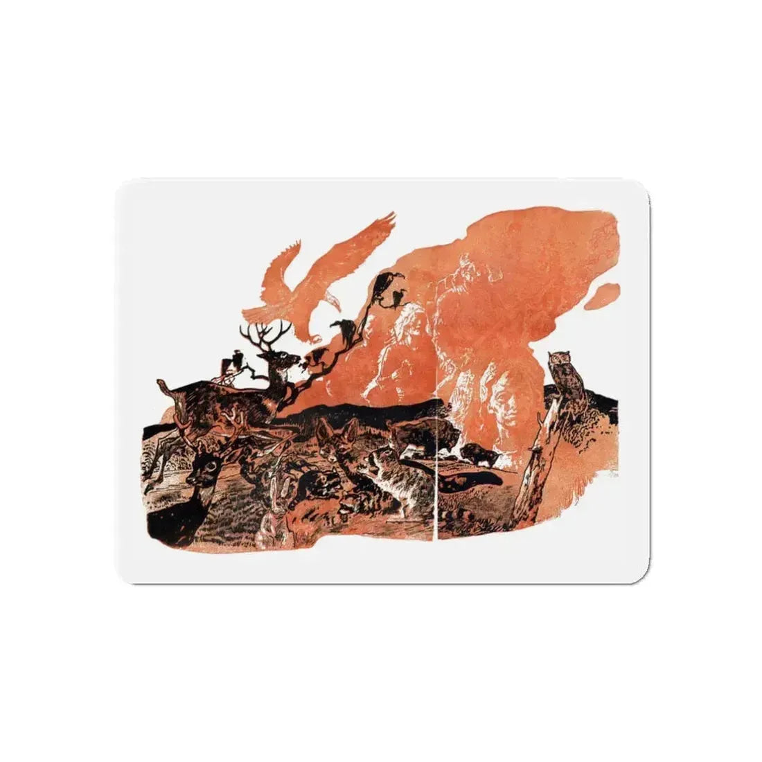 Pioneer Tide (1), Blue Book Magazine, March 1947 (Magazine Illustration) Refrigerator Magnet 3 Inch Die-Cut - The Sticker Space