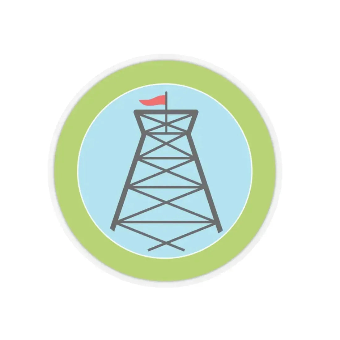 Pioneering (Boy Scout Merit Badge) STICKER Vinyl Kiss-Cut Decal 3 Inch Transparent - The Sticker Space