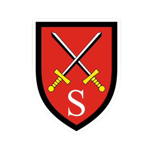 Pionierschule und Fachschule des Heeres für Bautechnik Bundeswehr (Germany) (Coat of Arms) STICKER Vinyl Kiss-Cut Decal 2 Inch White - The Sticker Space