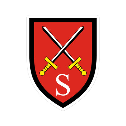 Pionierschule und Fachschule des Heeres für Bautechnik Bundeswehr (Germany) (Coat of Arms) STICKER Vinyl Kiss-Cut Decal 3 Inch White - The Sticker Space
