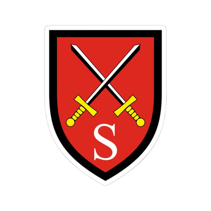 Pionierschule und Fachschule des Heeres für Bautechnik Bundeswehr (Germany) (Coat of Arms) STICKER Vinyl Kiss-Cut Decal 4 Inch White - The Sticker Space