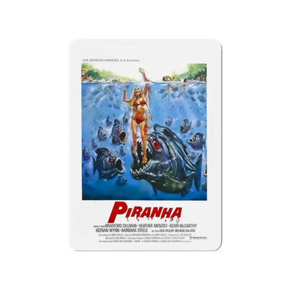 PIRANHA 1978 Movie Poster - Refrigerator Magnet 2 Inch Die-Cut - The Sticker Space