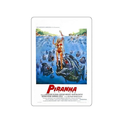 PIRANHA 1978 Movie Poster STICKER Vinyl Die-Cut Decal 6 Inch - The Sticker Space