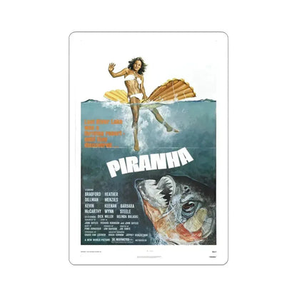 Piranha 1978 Movie Poster - STICKER Vinyl Kiss-Cut Decal 6 Inch White - The Sticker Space