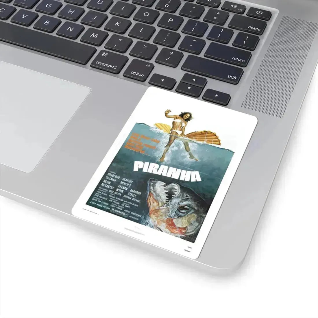 Piranha 1978 Movie Poster - STICKER Vinyl Kiss-Cut Decal - The Sticker Space