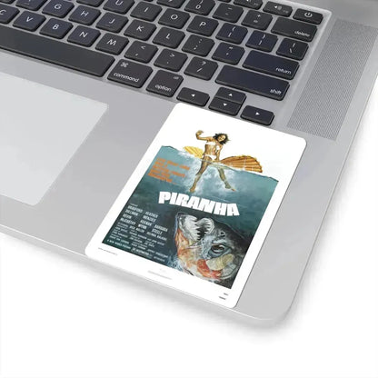 Piranha 1978 Movie Poster - STICKER Vinyl Kiss-Cut Decal - The Sticker Space