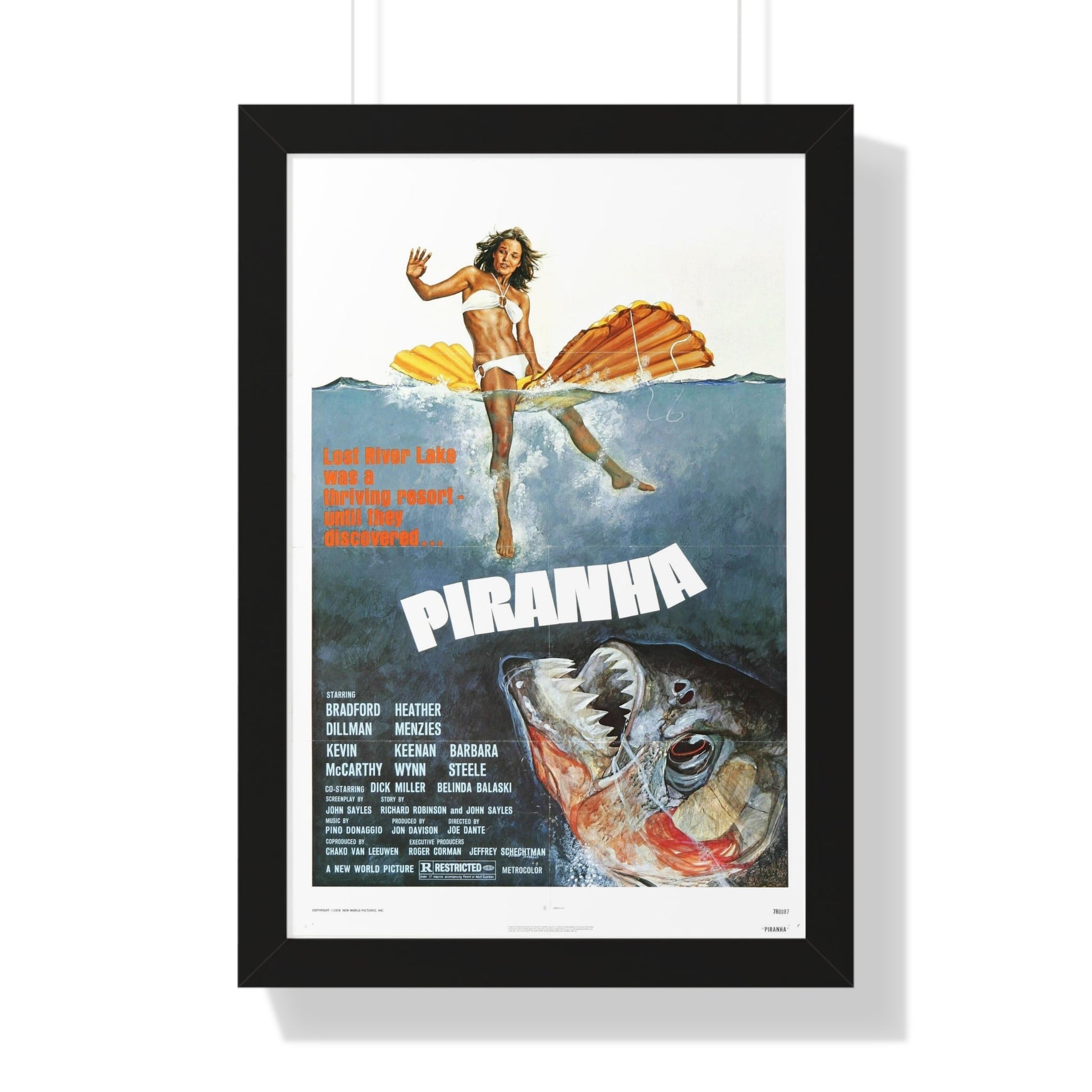 PIRANHA (2) 1978 - Framed Movie Poster-16″ x 24″-The Sticker Space