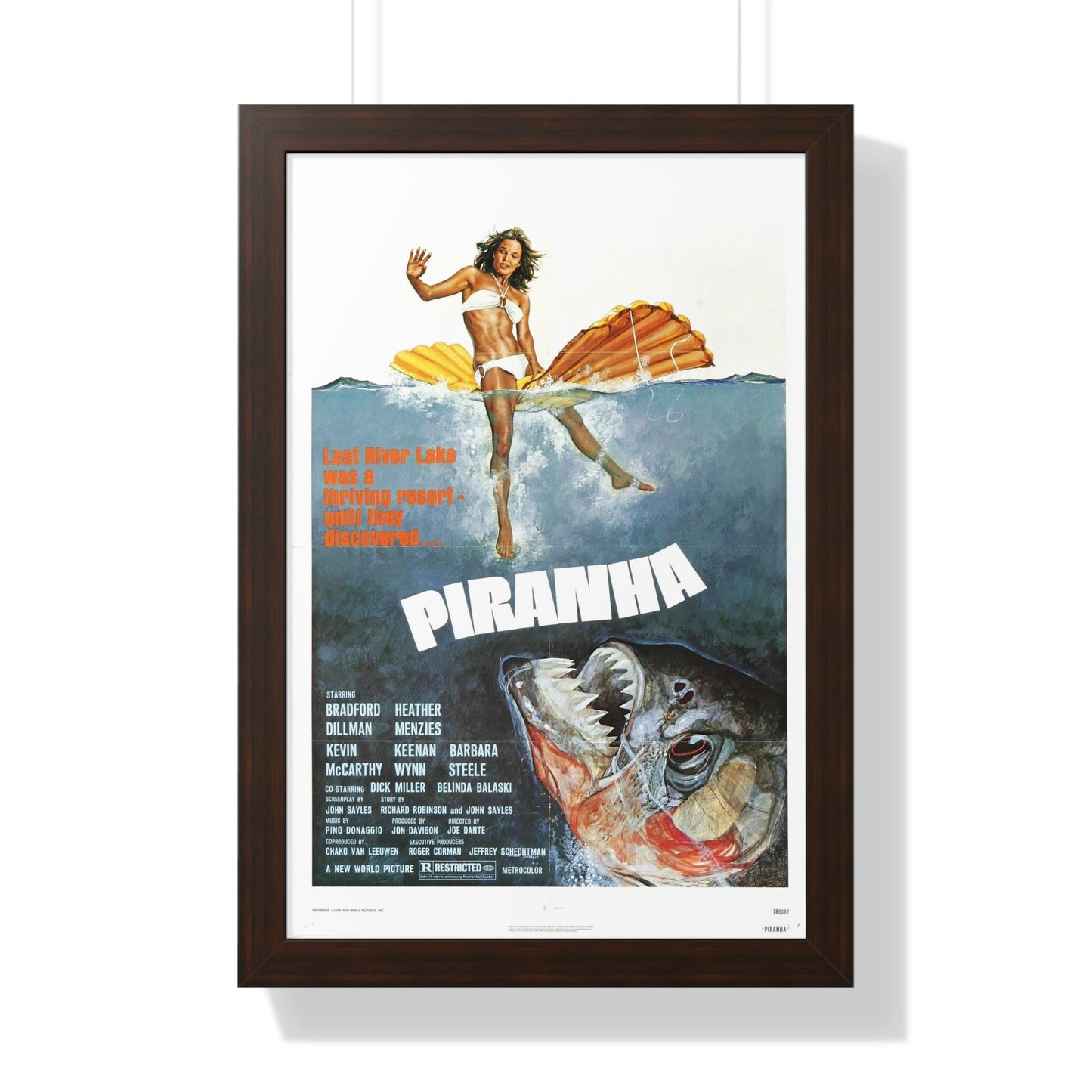 PIRANHA (2) 1978 - Framed Movie Poster-16″ x 24″-The Sticker Space