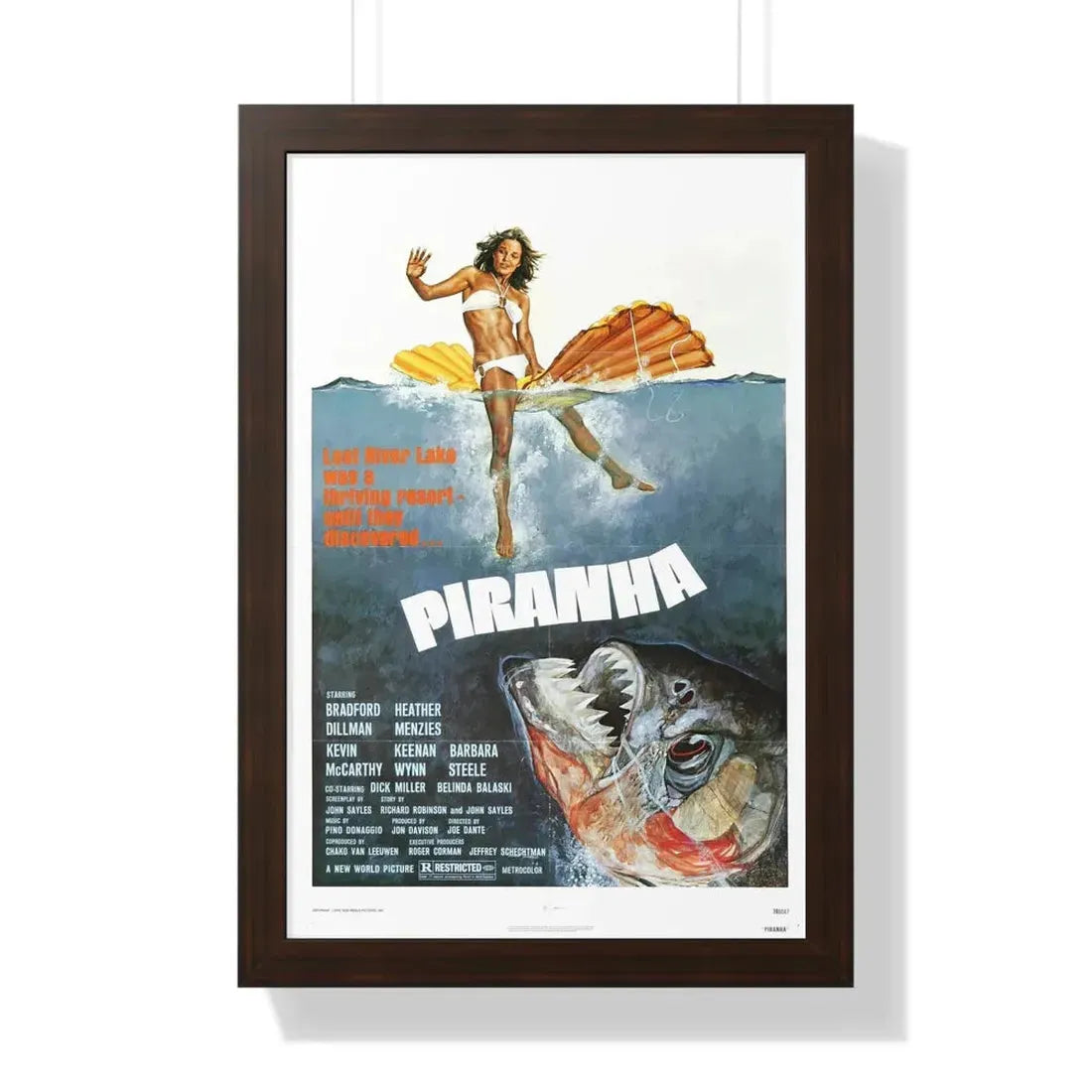 PIRANHA (2) 1978 - Framed Movie Poster - The Sticker Space