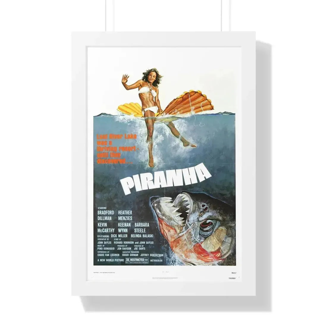 PIRANHA (2) 1978 - Framed Movie Poster - The Sticker Space