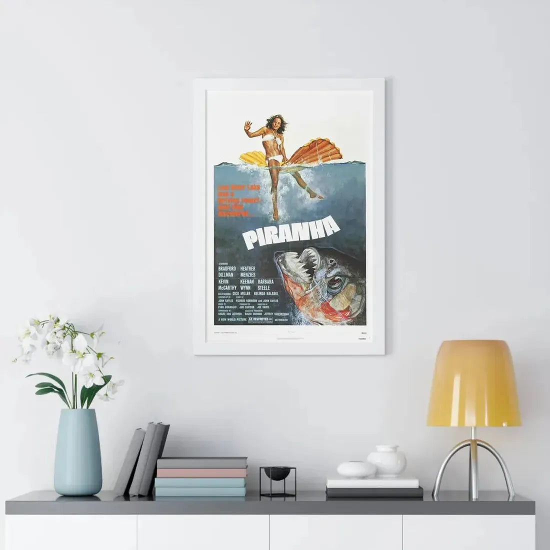 PIRANHA (2) 1978 - Framed Movie Poster - The Sticker Space