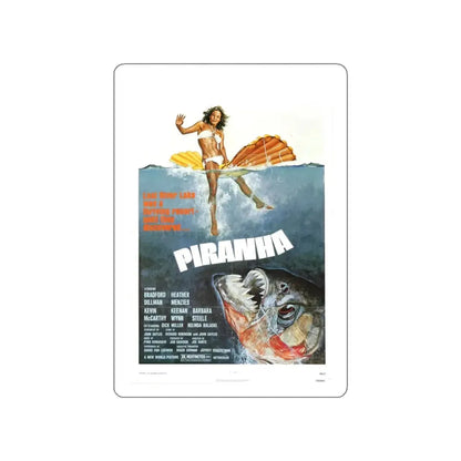 PIRANHA (2) 1978 Movie Poster STICKER Vinyl Die-Cut Decal - The Sticker Space