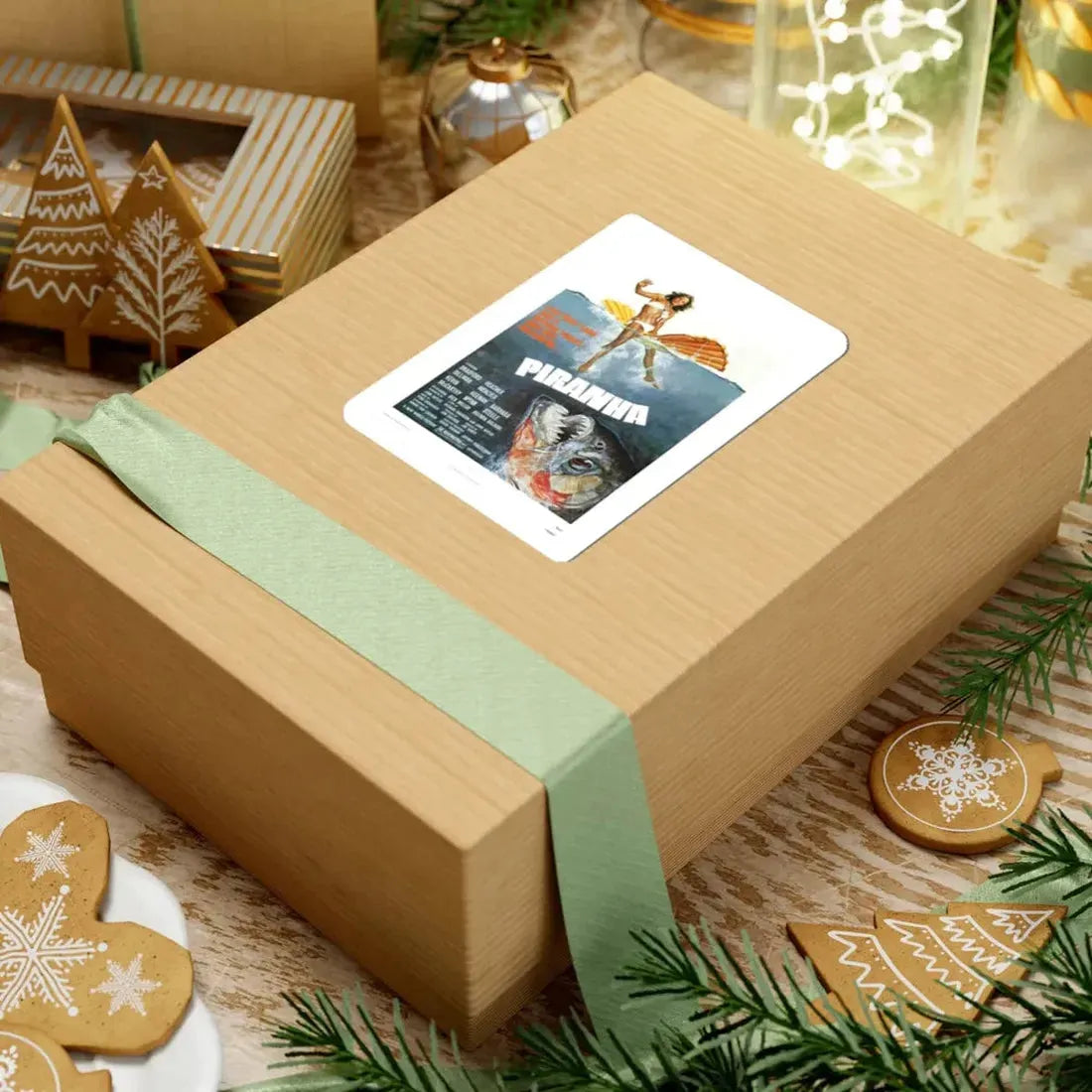 PIRANHA (2) 1978 Movie Poster - STICKER Vinyl Kiss-Cut Decal - The Sticker Space