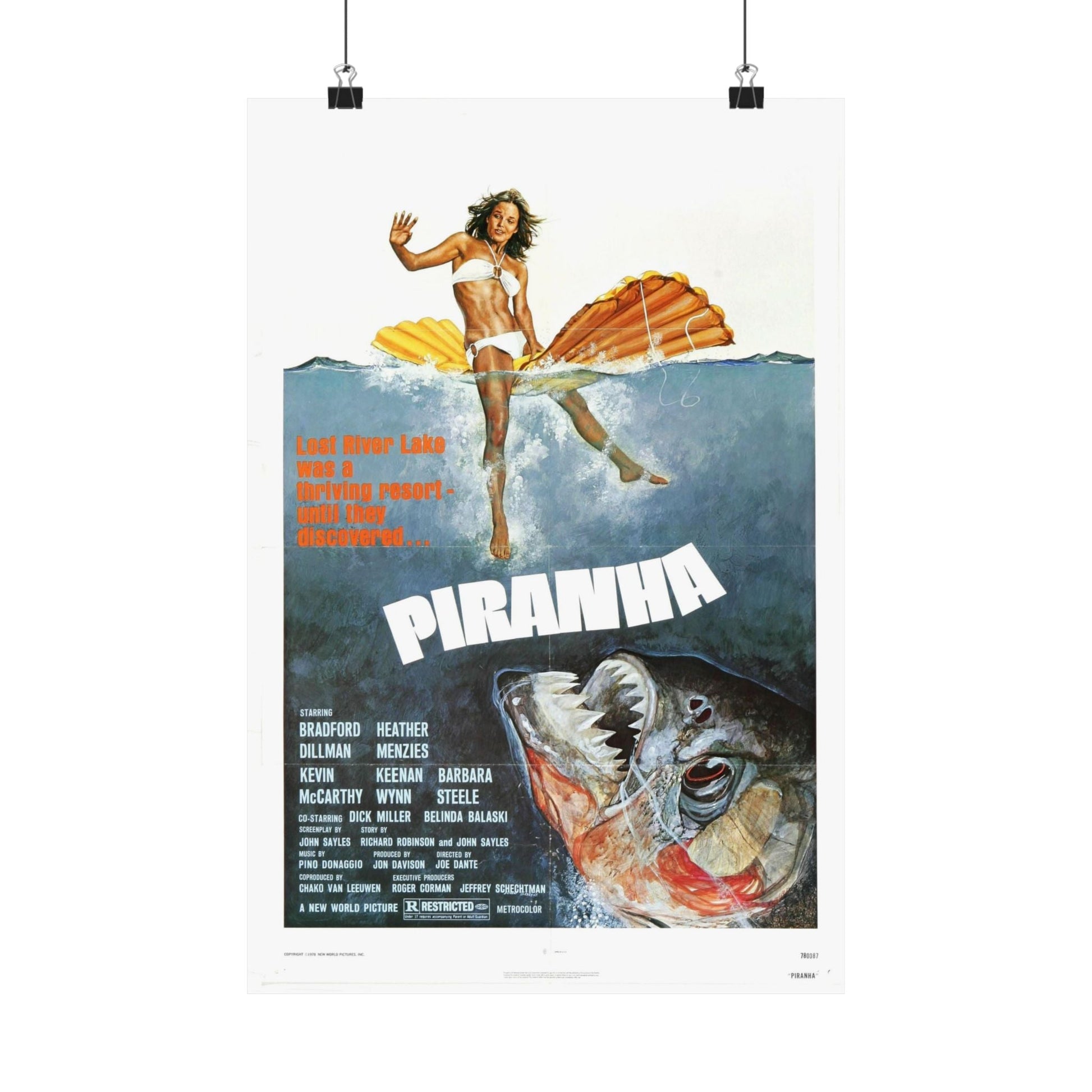 PIRANHA (2) 1978 - Paper Movie Poster-12″ x 18″-The Sticker Space