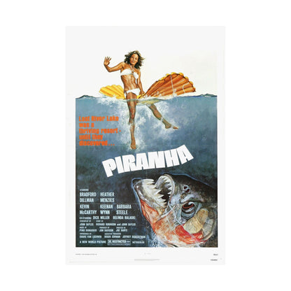 PIRANHA (2) 1978 - Paper Movie Poster-The Sticker Space