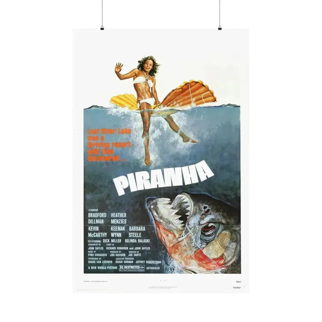 PIRANHA (2) 1978 - Paper Movie Poster 36" x 54" Matte - The Sticker Space