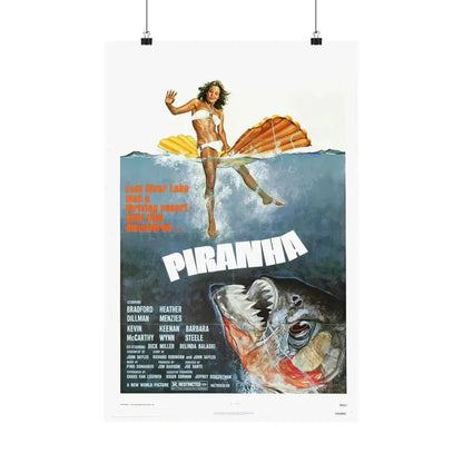 PIRANHA (2) 1978 - Paper Movie Poster - The Sticker Space